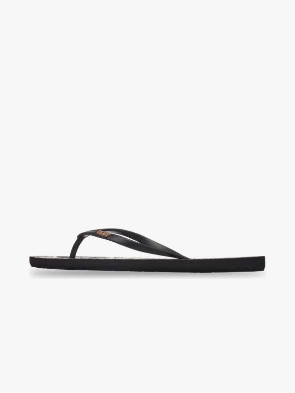 New Viva Printed Tongs Noir Femme