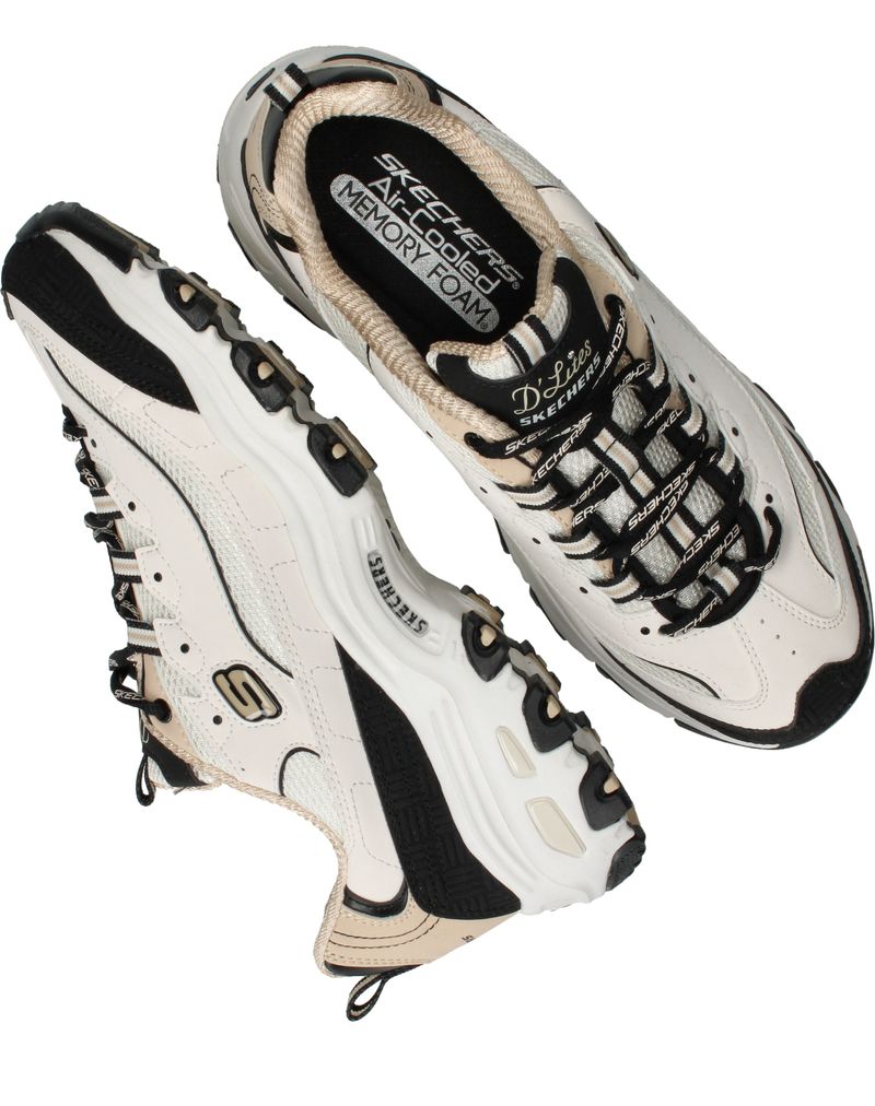 Skechers D Lites Retro Rewind Sneakers Beige Dames