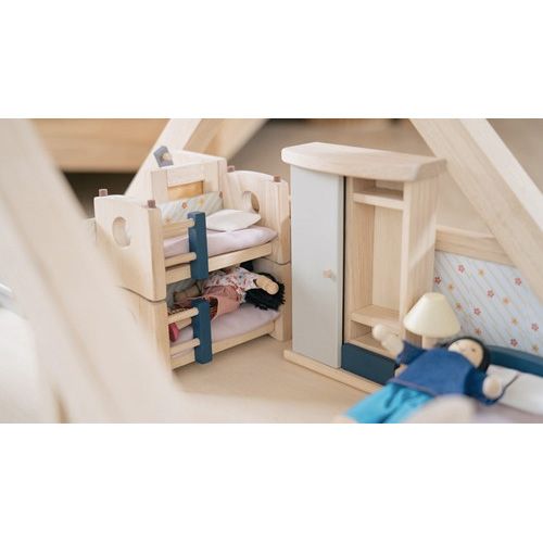Plan toys poppenhuis kinderkamer - orchard
