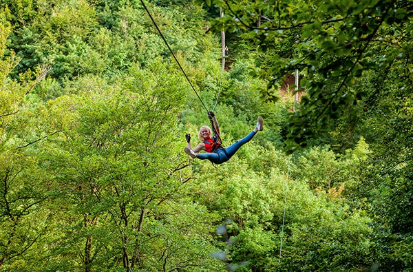 Flying Fox in Berlingen als besondere Geschenkidee