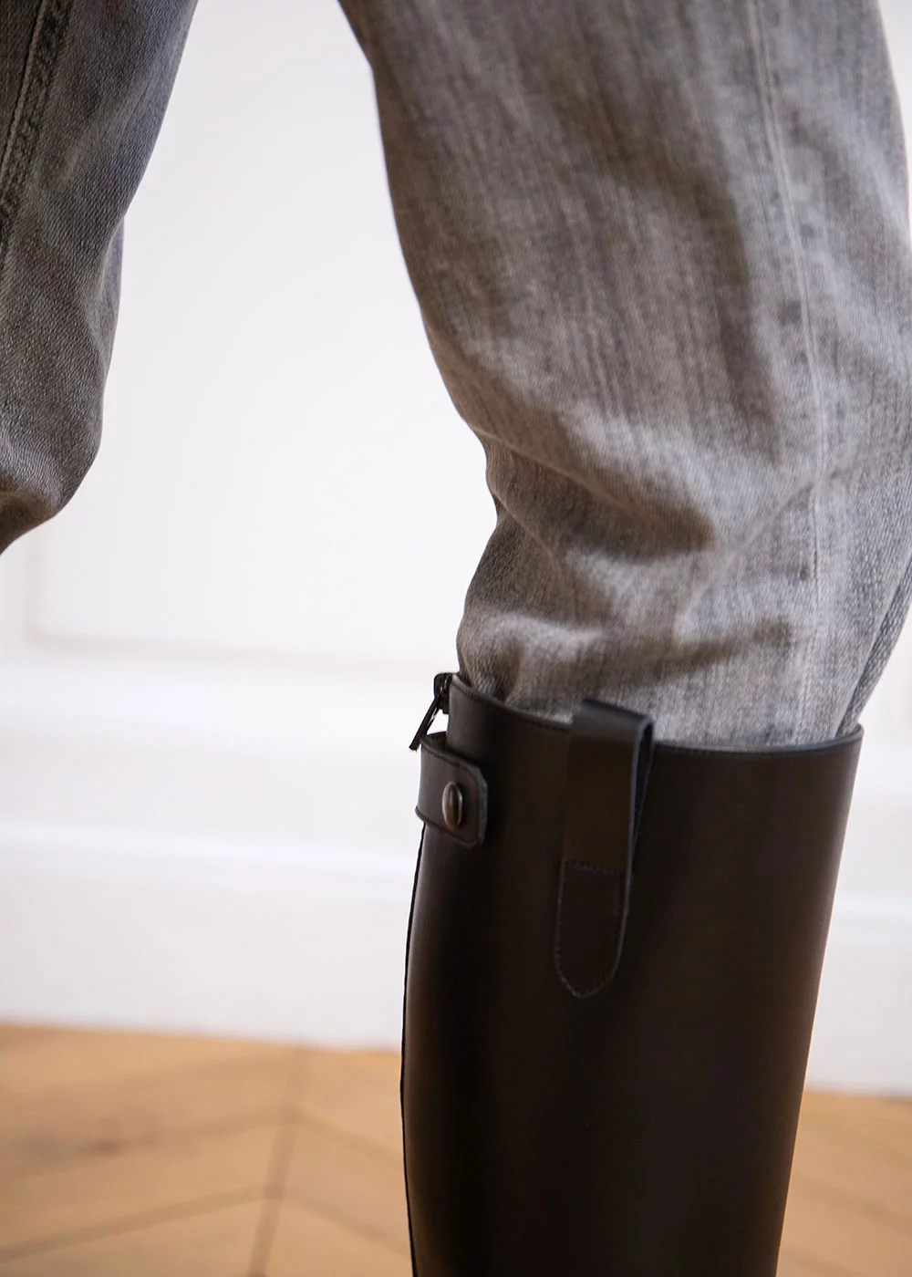 RIDING BOOTS VEAU NOIR