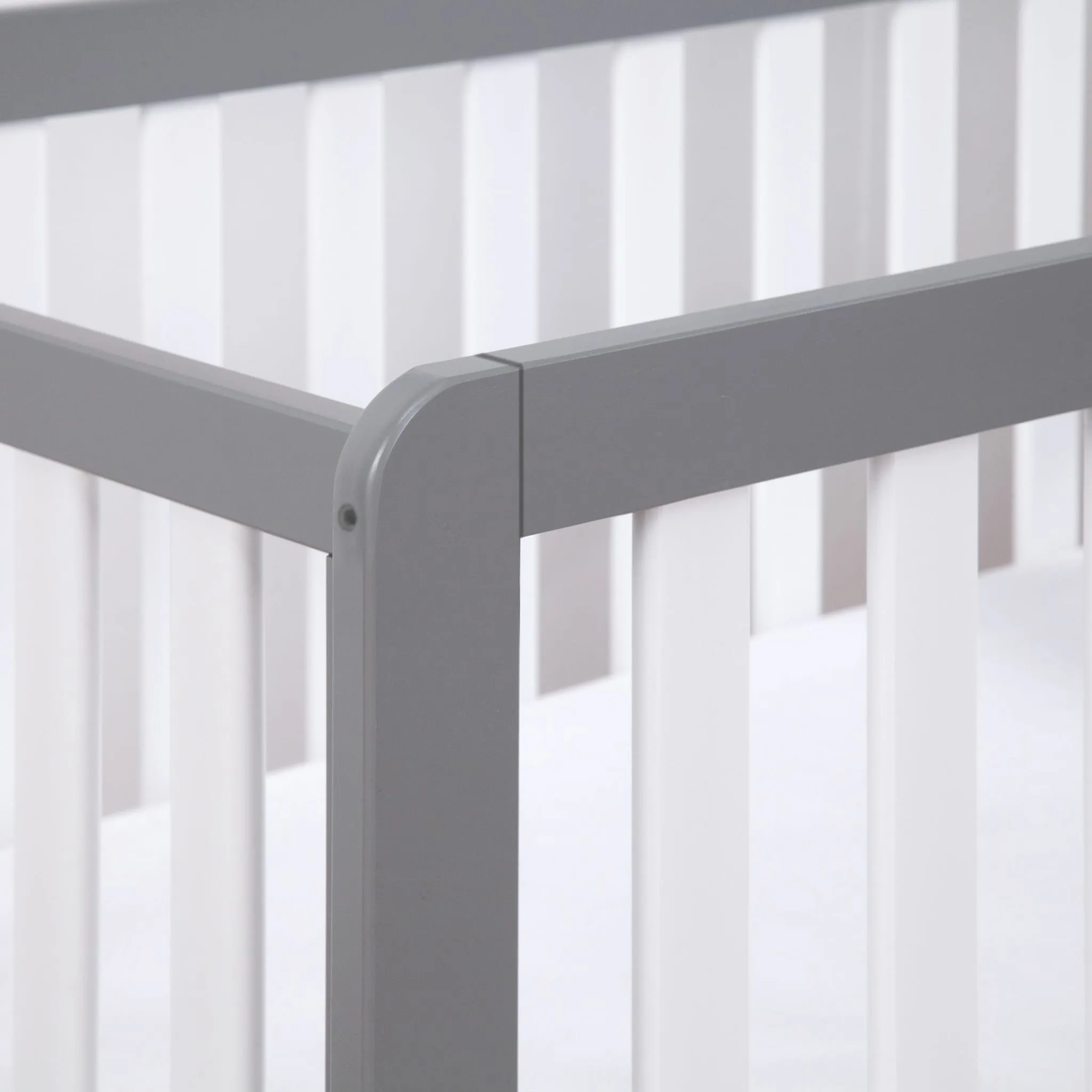 DaVinci Couchette Convertible 4-en-1 Colby avec Tiroir Gigogne - Gris  Blanc