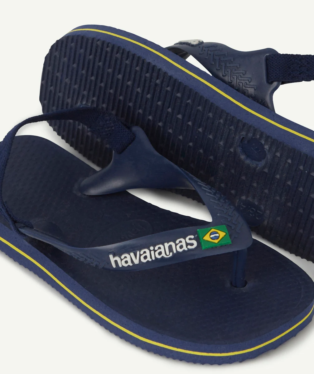 HAVAIANASTONGS BÉBÉ GARÇON BLEU MARINE LOGO BRÉSIL