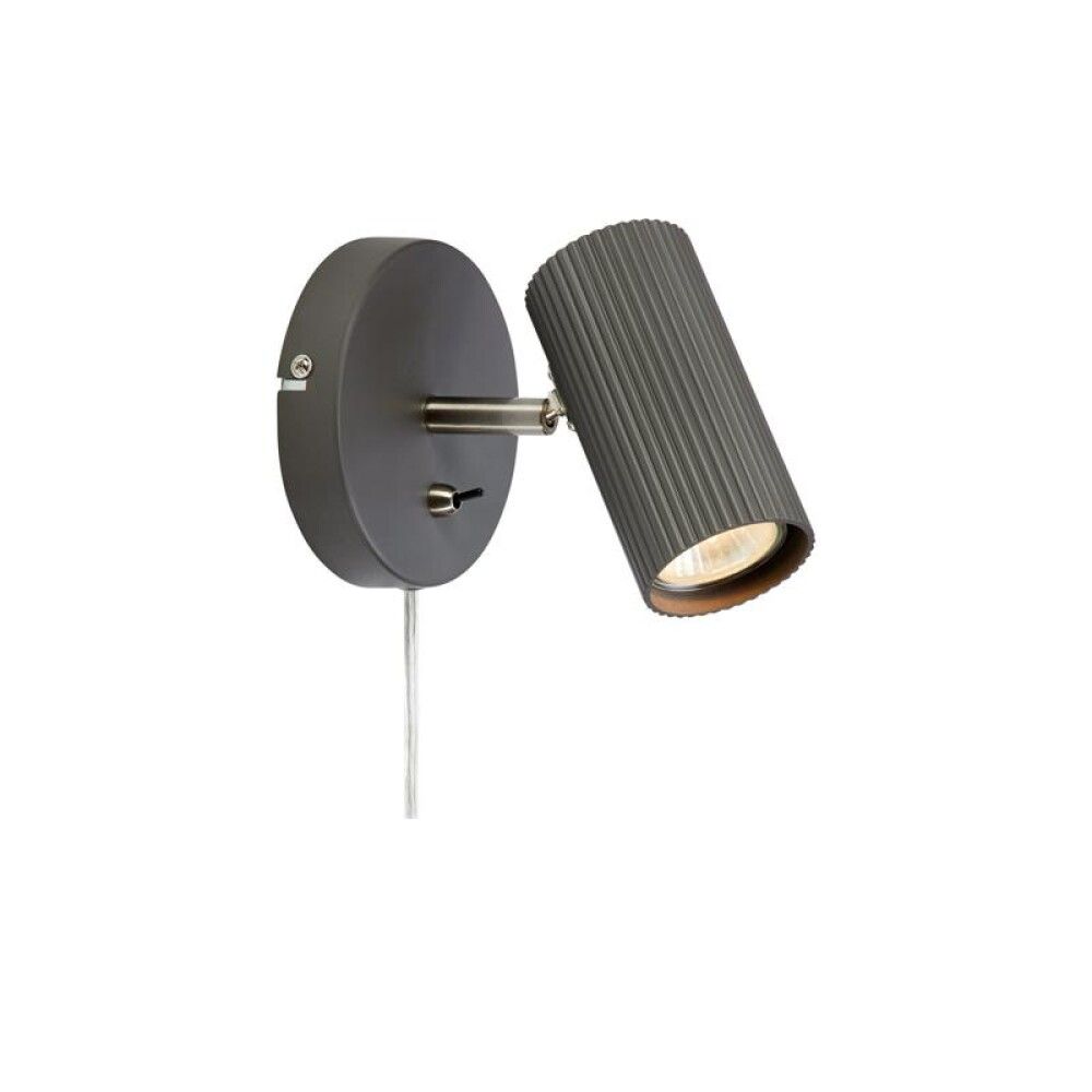 COSTILLA VEGG MARKSLÕJD1L MØRKGRÅ/ SATIN NICKEL