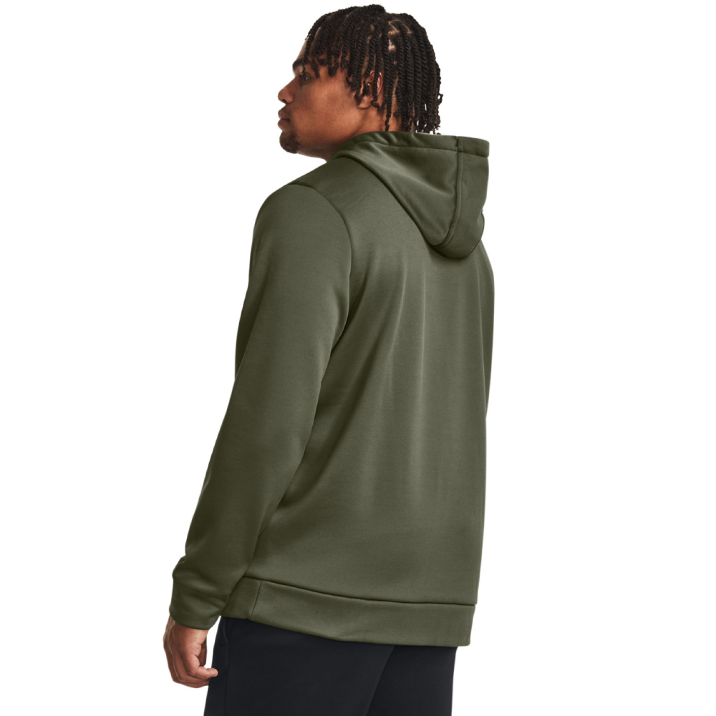 Under Armour Fleece Hoodie Olijfgroen Zwart