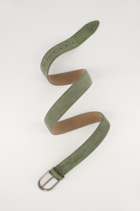 Ledergürtel, Suede, Metallschnalle