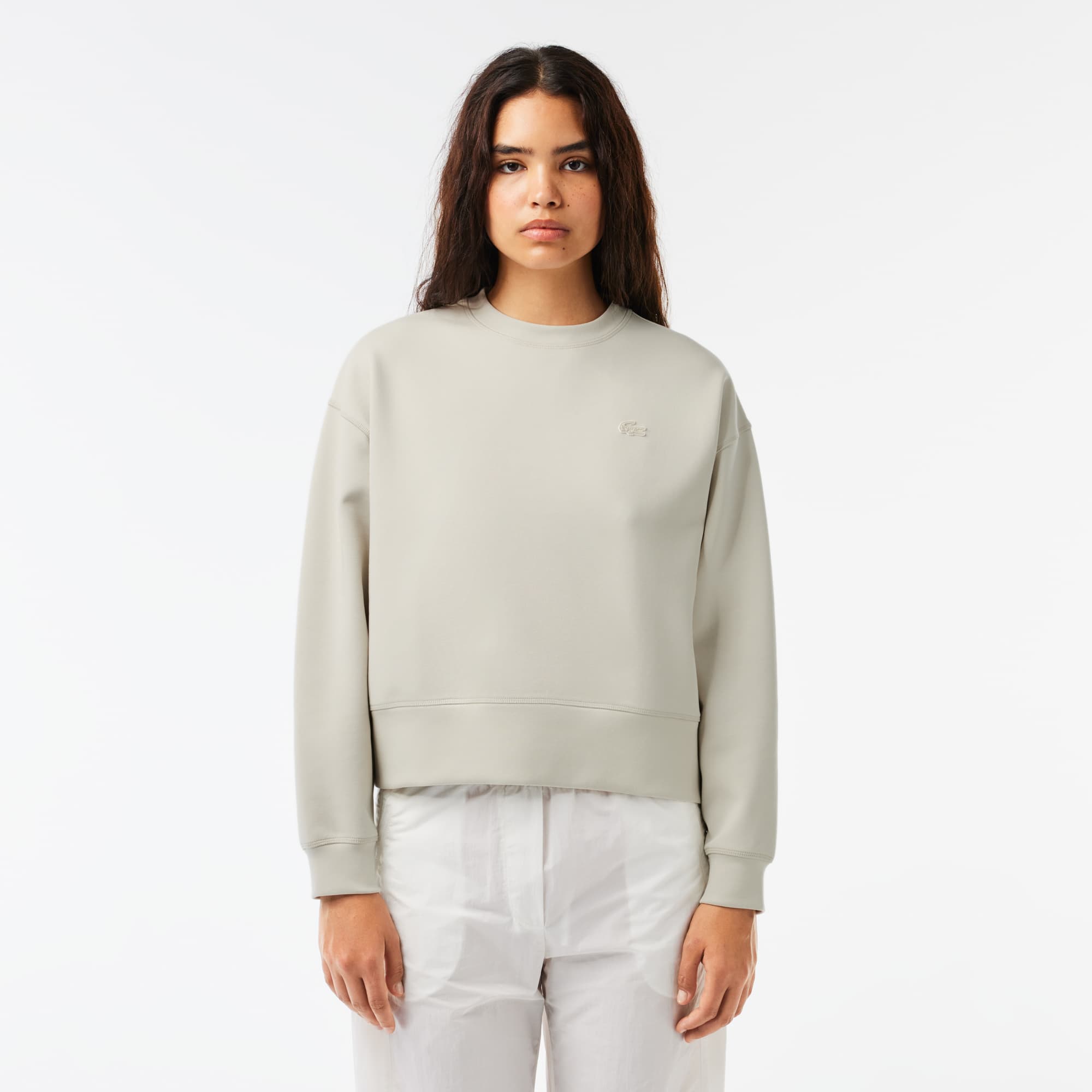 Sweatshirt Jogger femme Lacoste imprimé au dos Sweatshirts - Beige - Lacoste - Femme