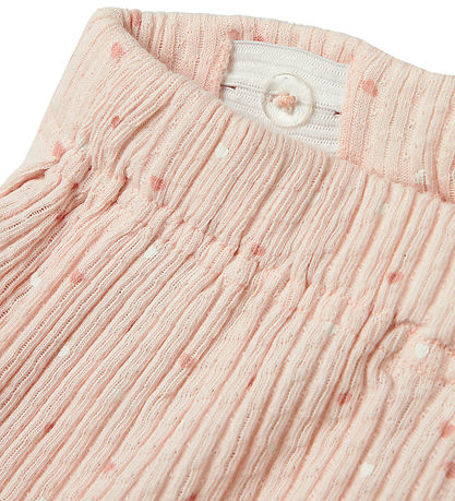 Lil' Atelier Shorts - Rib - NmfHulla - Peach Blush m. Herzen