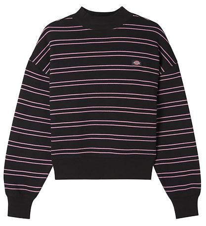 Dickies Sweatshirt - Westover - Schwarz/Rose Gestreift