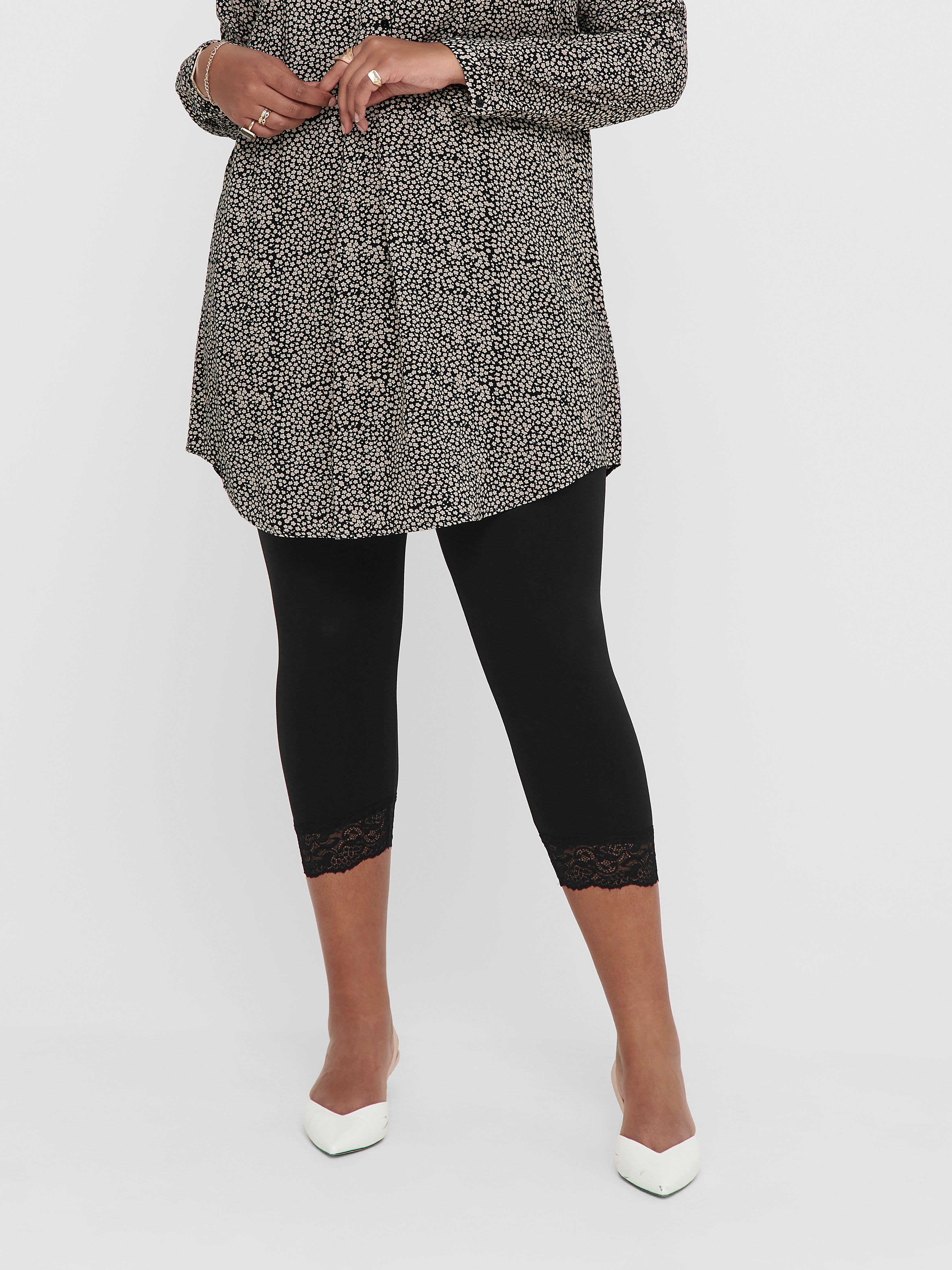 CARTIME Mittlere Taille Slim Fit Leggings Black