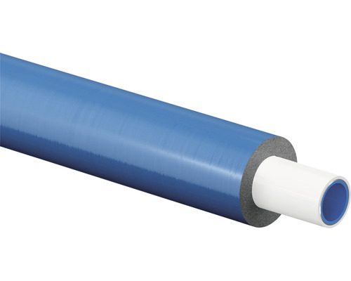Uponor Uni Pipe PLUS composietbuis 20 x 2,25 mm x 75 m met 10 mm isolatie blauw