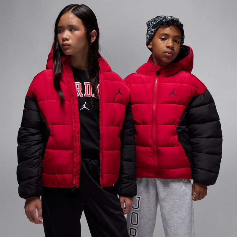 Jordan Brooklyn gewatteerd jack voor kids - Rood