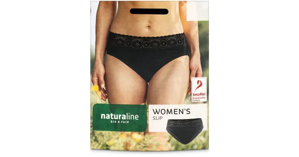 Naturaline Texti lDamen Panty schwarz L