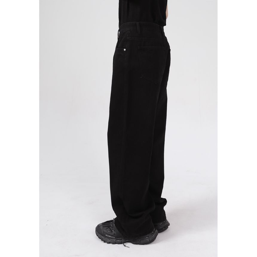 FAERIS - Hoge taille wijde jeans