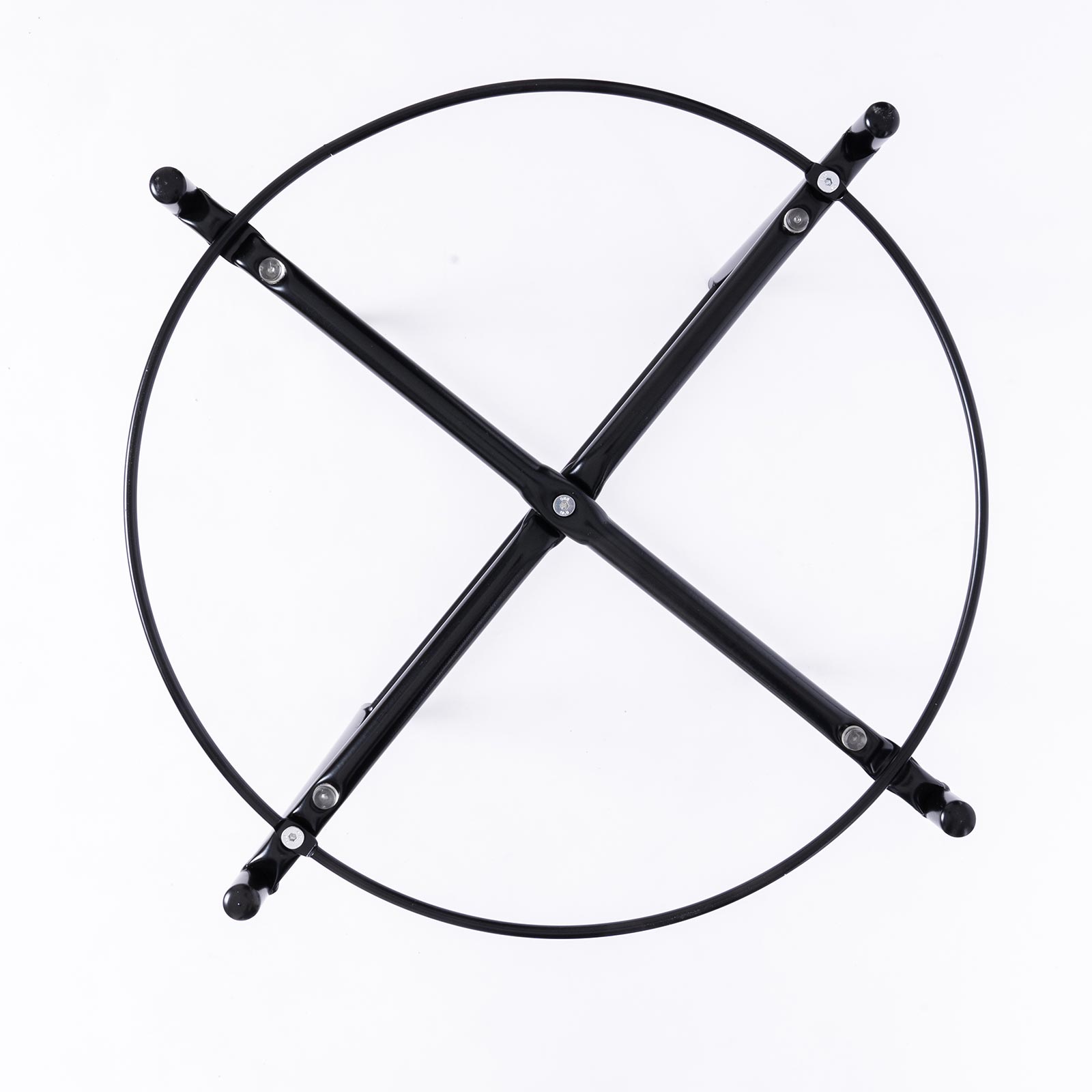 Beistelltisch - schwarz - Metall - Ø 42 cm