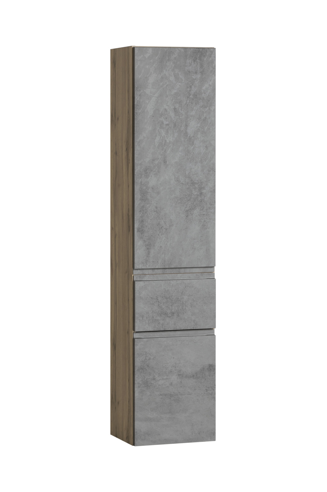 Seitenschrank - Wotaneiche - Oxid Beton - 40 cm