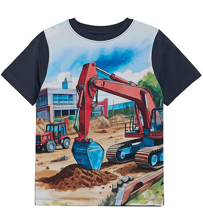 Minymo T-Shirt - Blue Nights m. Print