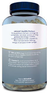 Minami MorEPA Platinum   Vitamine D3 Softgels 120SG