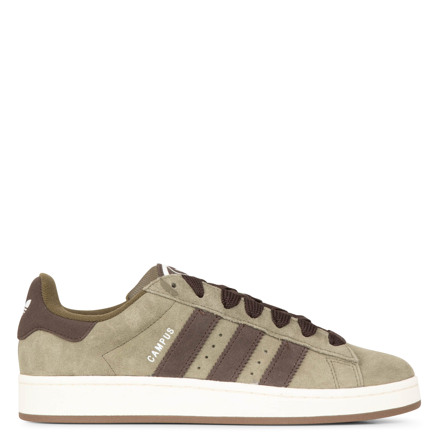 CAMPUS 00s - Baskets basses en cuir velours | Kaki