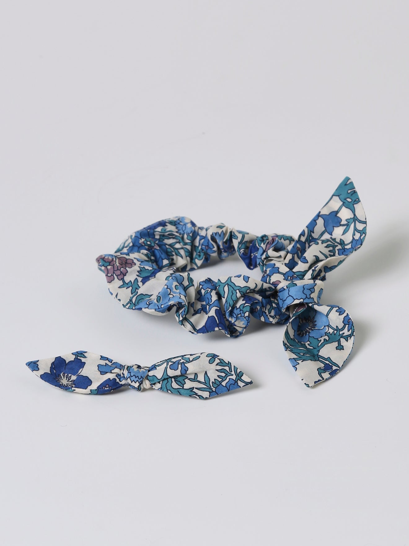 Pince et chouchou Fille en tissu Liberty Claire Rich