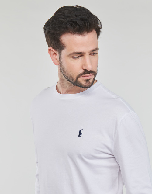 Polo Ralph Lauren - TSHIRT MANCHES LONGUES EN COTON Blanco