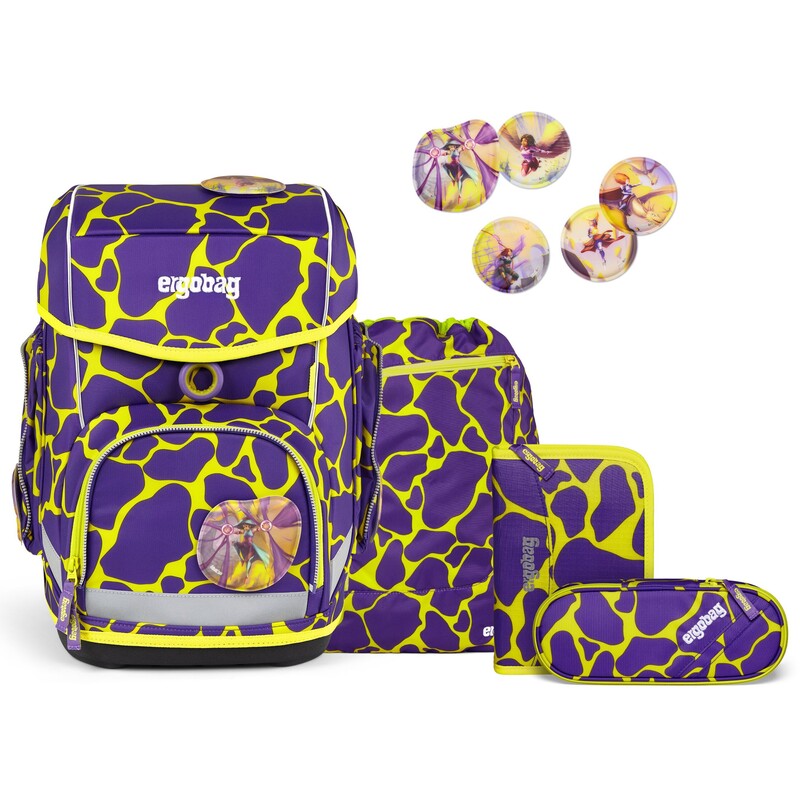 ergobag Schulthek-Set, cubo, SuBärkraft Lumi, 5-teilig