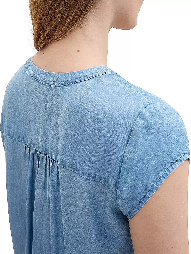 TOM TAILOR Jeansbluse  blau