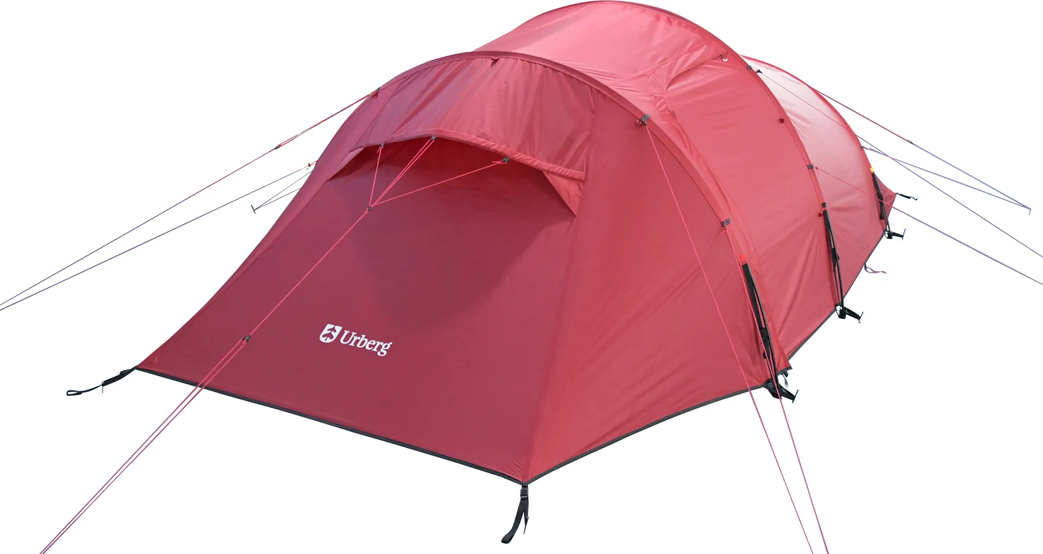 Urberg 3-Person Trekking Tunnel Tent 2,0 Rio Red