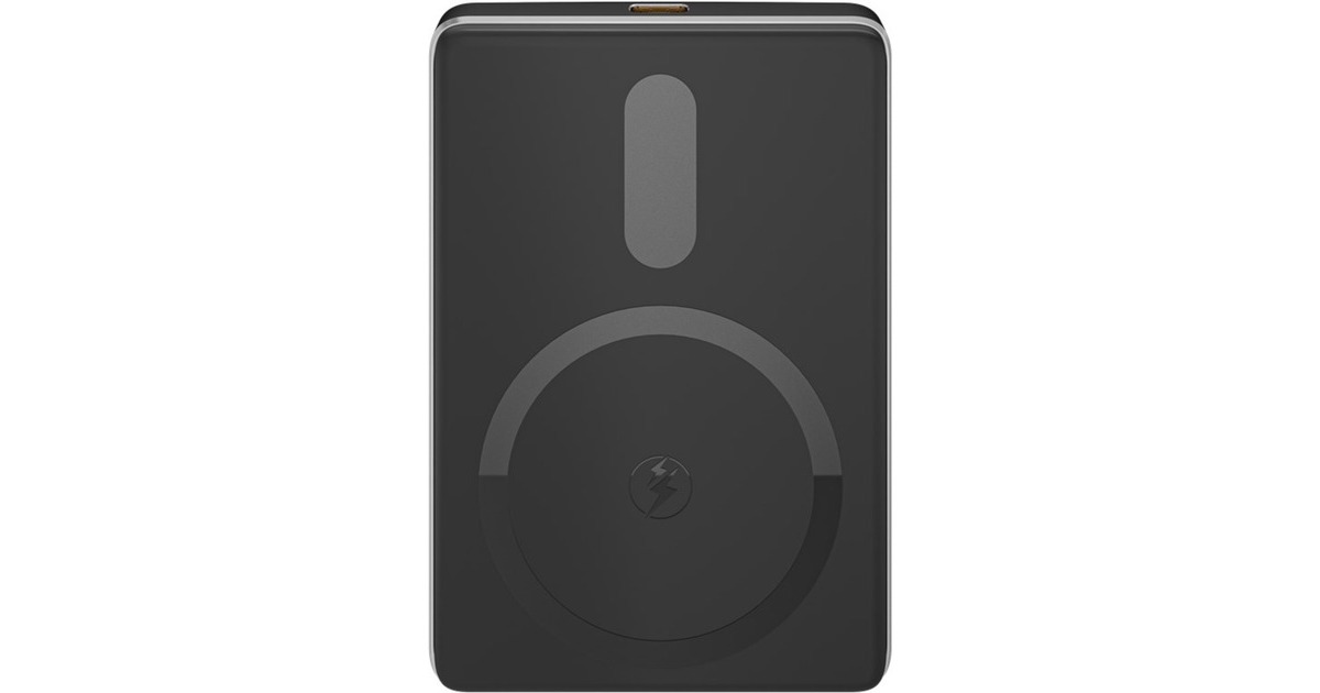 goobayMagnetische draadloze powerbank 5.000 mAh  (Zwart, 1x USB-C + Draadloos opladen, Power Delivery)