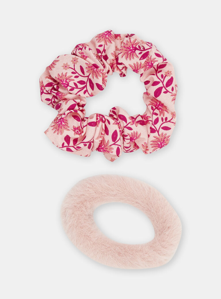 2 chouchous roses fille