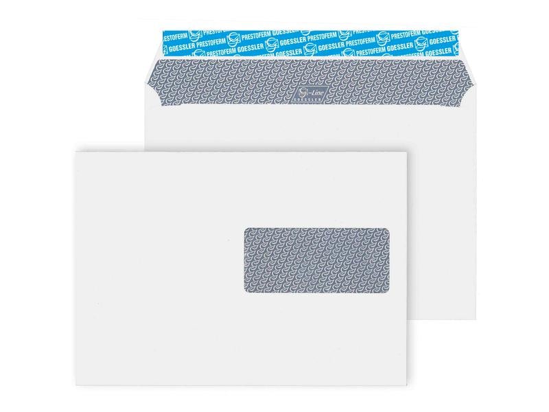 Goessler Couvert G-Line C5 mit Fenster rechts, 500 Stück Briefumschlag C5 mit Fenster rechts