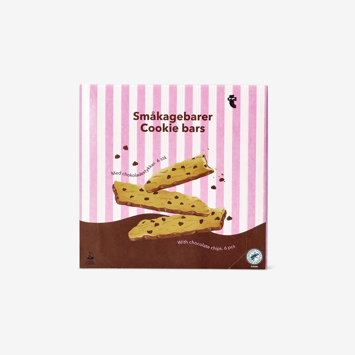 Cookiebar med bund af mælkechokolade