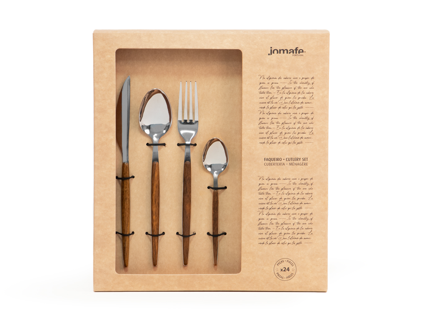 FAQUEIRO BOSK WOOD JOMAFE 24 PEÇAS