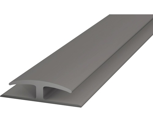 Inzetprofiel, zacht PVC aan beide zijden, grijs, zelfklevend, 30 x 1000 mm