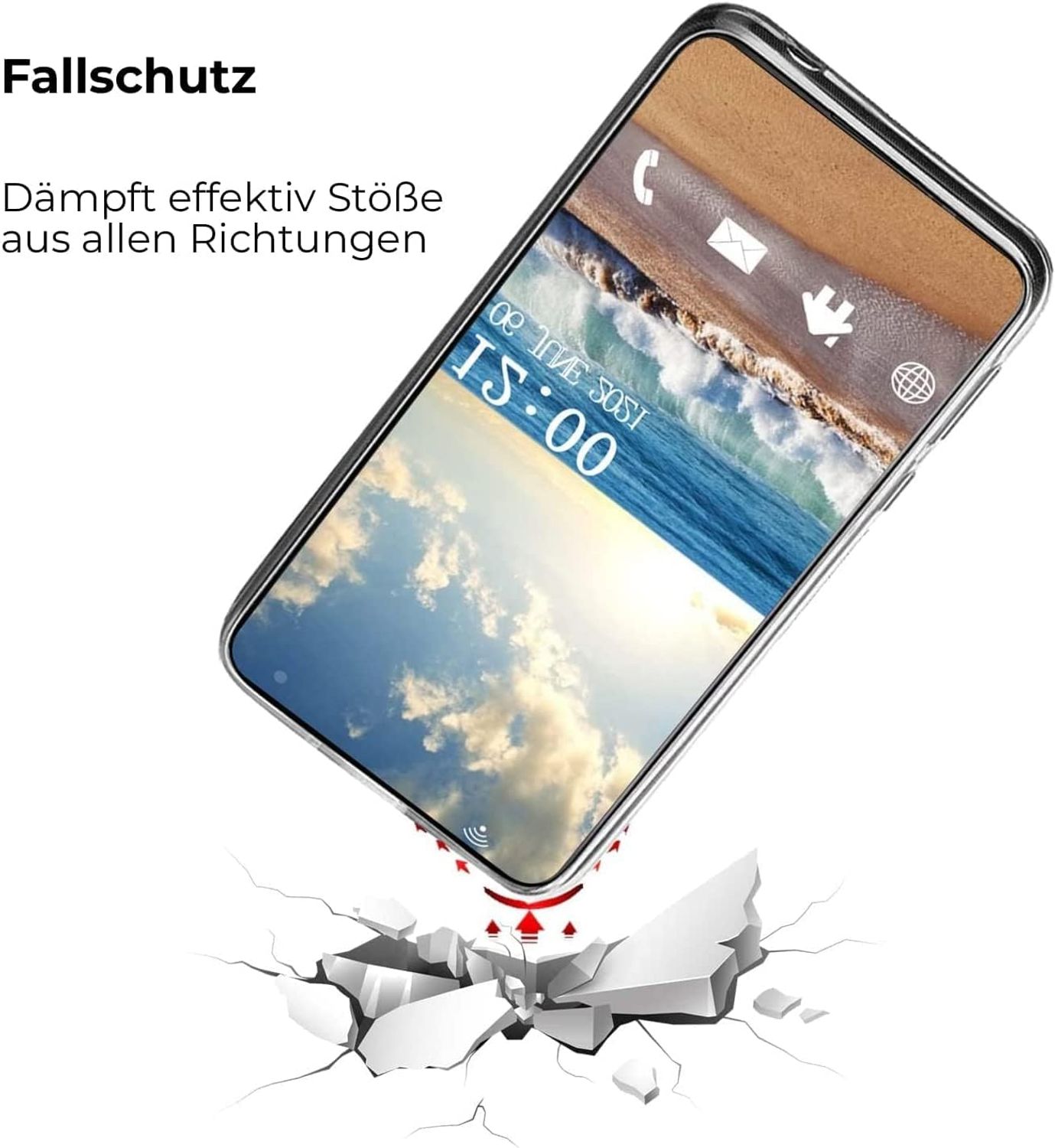 Hülle Handy Schutz für Apple iPhone 14 Plus Case Cover Tasche Bumper Etuis TPU