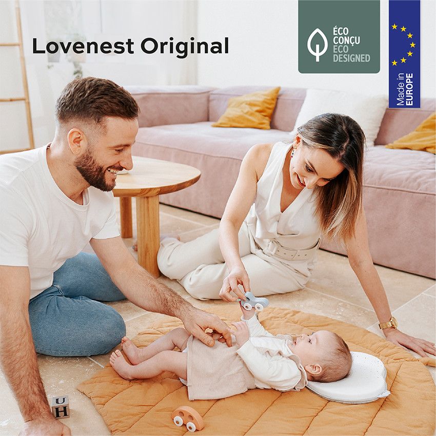 Cale tête ergonomique Lovenest Original - White - Ecru