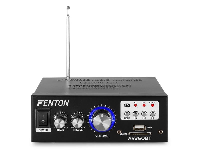 Fenton Stereo-Verstärker AV360BT Stereo-Verstärker 80 W RMS
