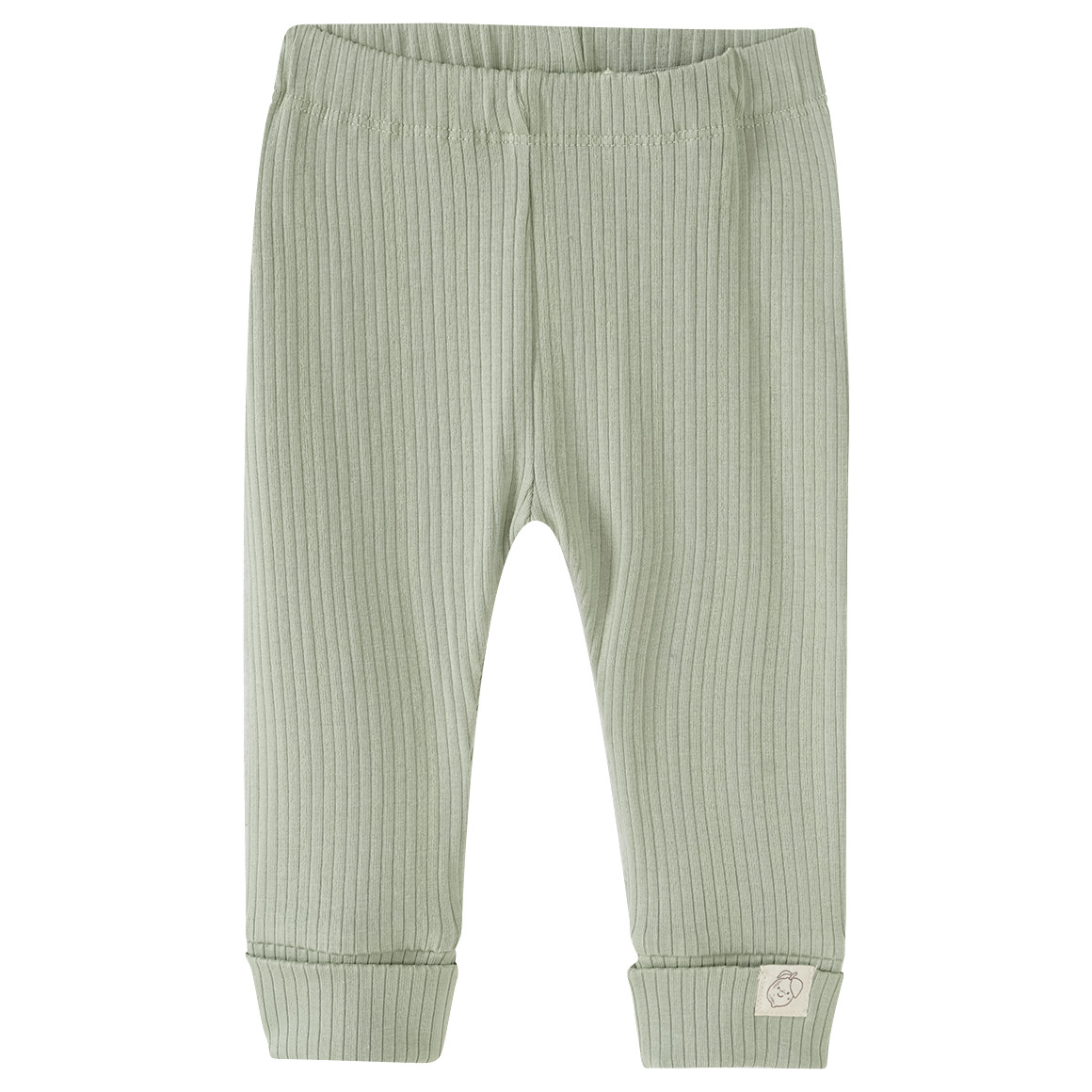 Topomini Pure Collection Baby Leggings mit Rippstruktur oliv