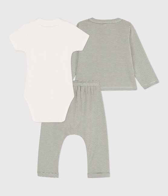 Ensemble à rayure milleraies en coton bébé
