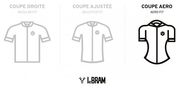 Maillot Manches Courtes LeBram Loze Bleu Pelforth Coupe Aero