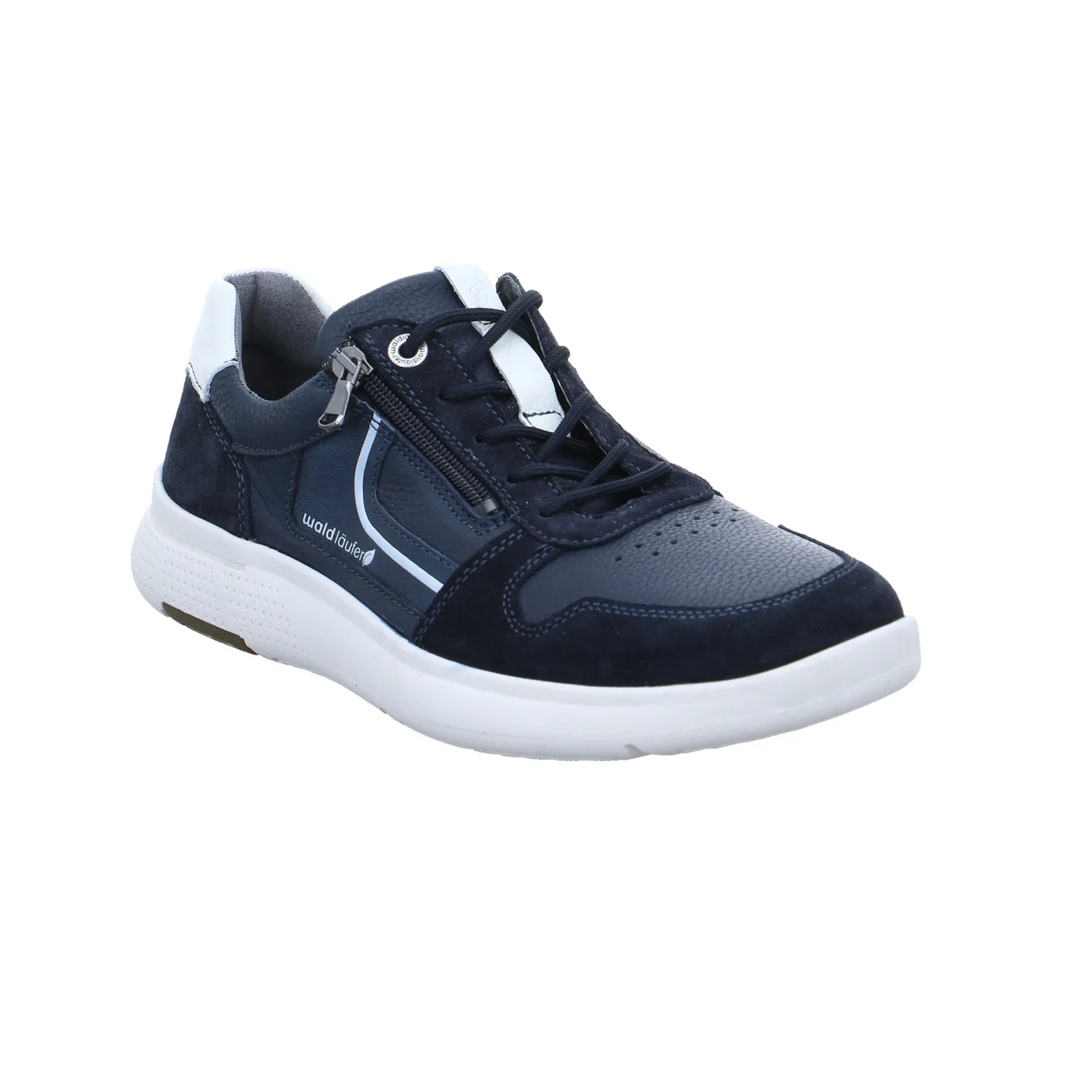 WALDLÄUFER Halbschuhe Sneaker Blau Leder