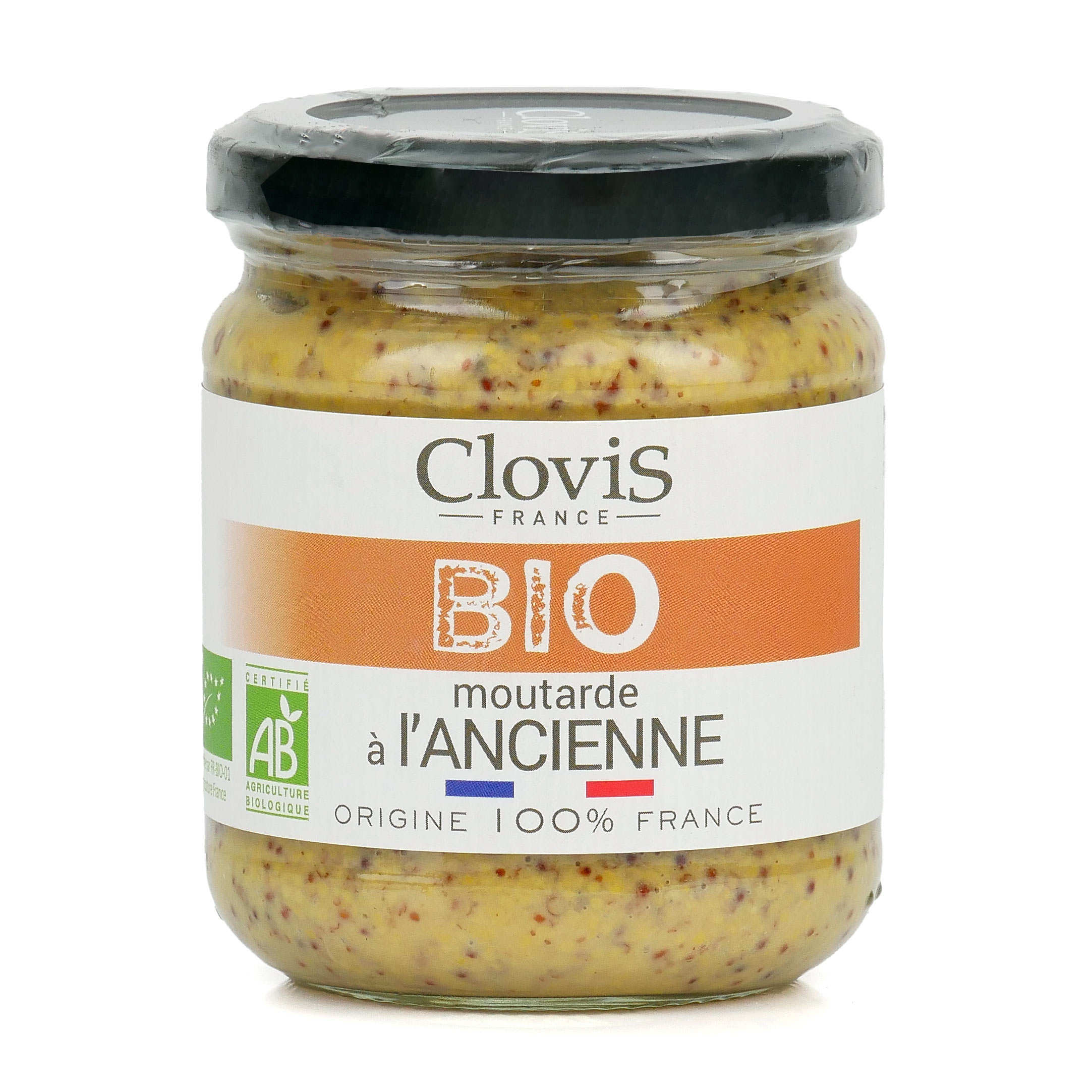 Moutarde à l'ancienne bio 100% française