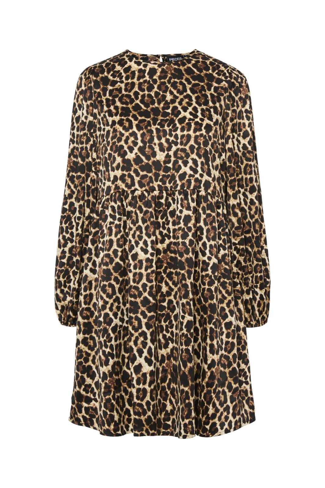 Pieces Pcneo Ls O-Neck Short Dress
