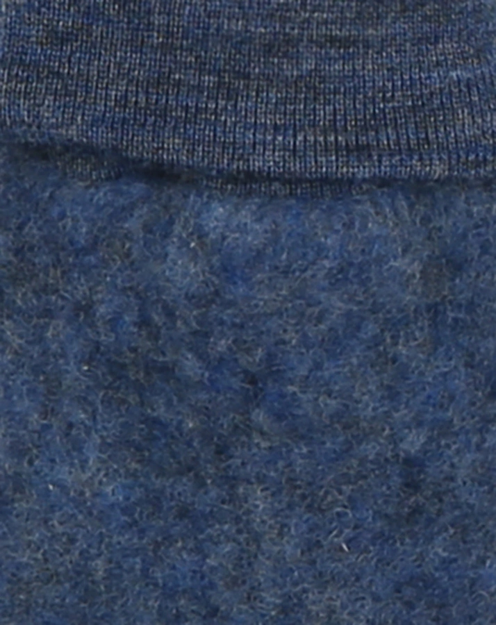 Wollfleece-Fäustlinge BABY in blau melange
