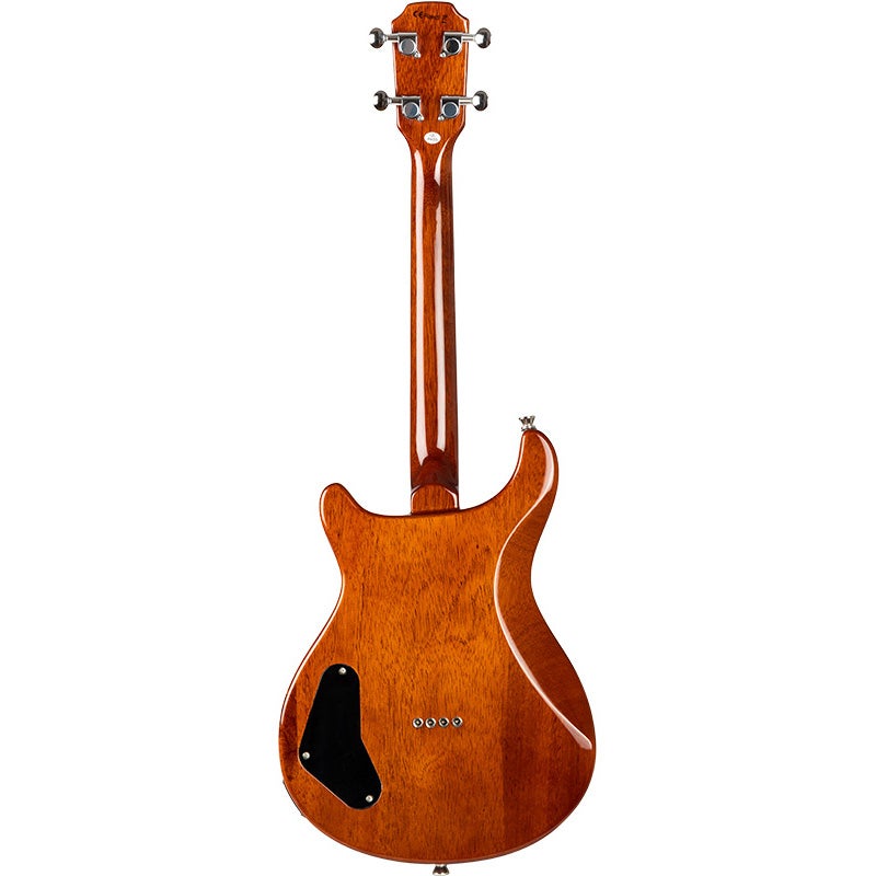 Flight Rock Series Vanguard Transparent Black elektrische solidbody tenor ukelele met gigbag