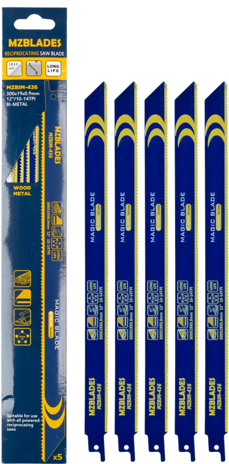 Multizaag MZBIM-436 Reciprozaagblad Bimetaal - 5 stuks