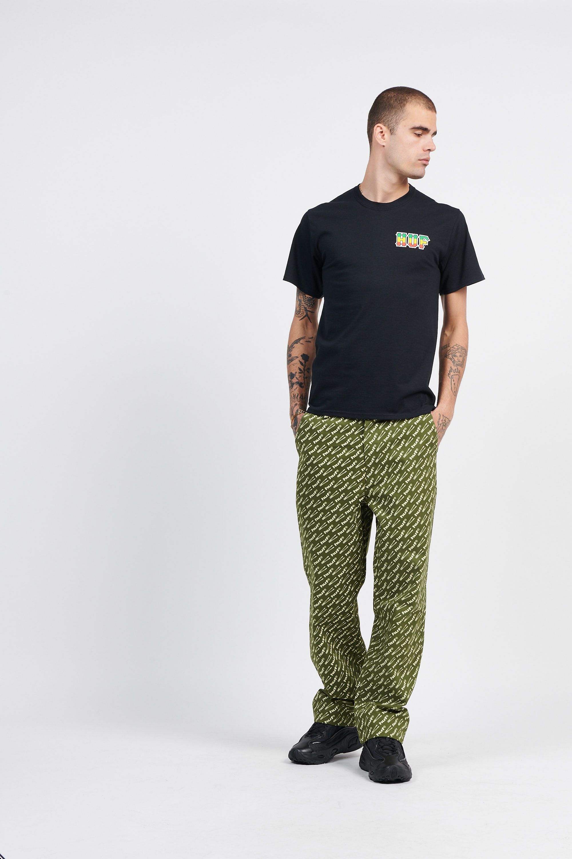 HUF T-SHIRT RIGHTEOUS Noir