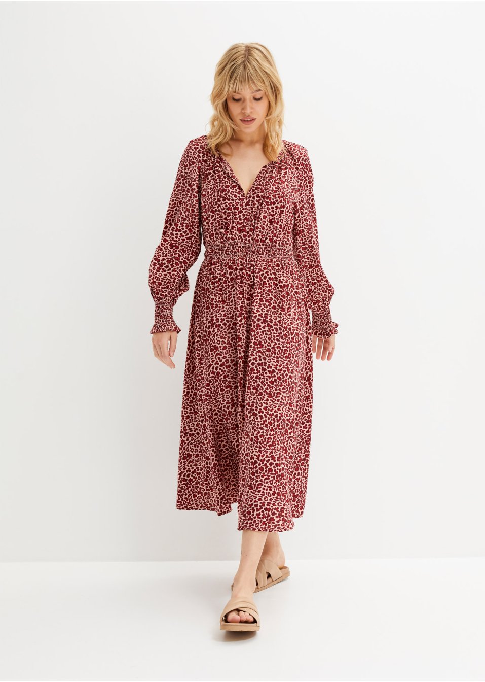 Robe longue à imprimé