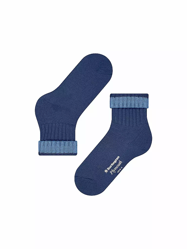 BURLINGTON Damen Socken PLYMOUTH 36-41 eventide blau