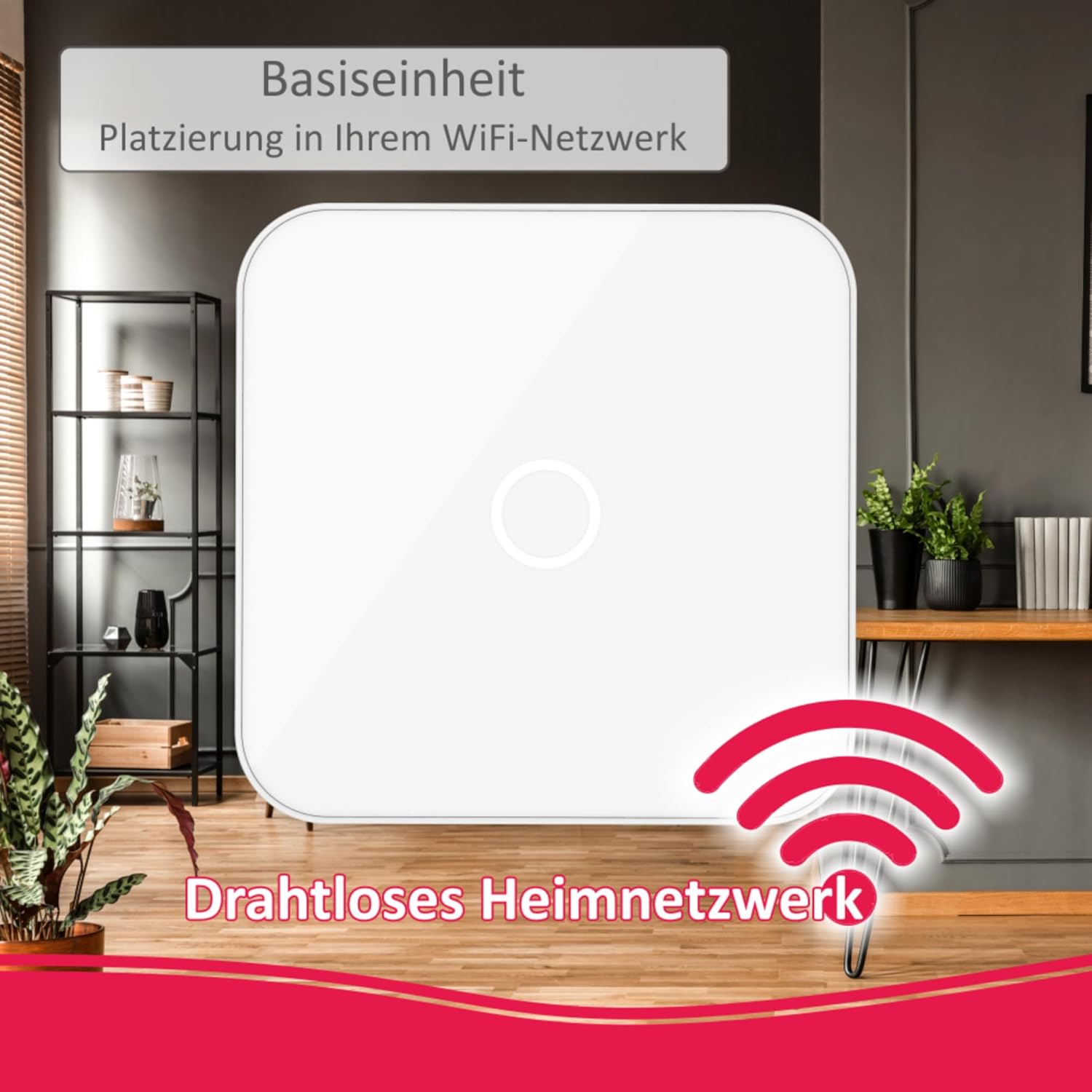 ELRO AS90S Home+ Smart Alarmanlage-WiFi-GSM Funktion-Bestens getestet-Mit Basisstation, Bedieneinheit, Bewegungsmelder, 3X Tür-/Fensterkontakt und Funk Key Ring, Komplettes Set